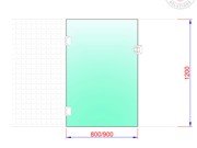 Polaris Gate Kit 3 - Glass to wall hinges, glass to glass latch and 800mm gate - Polished Stainless Steel